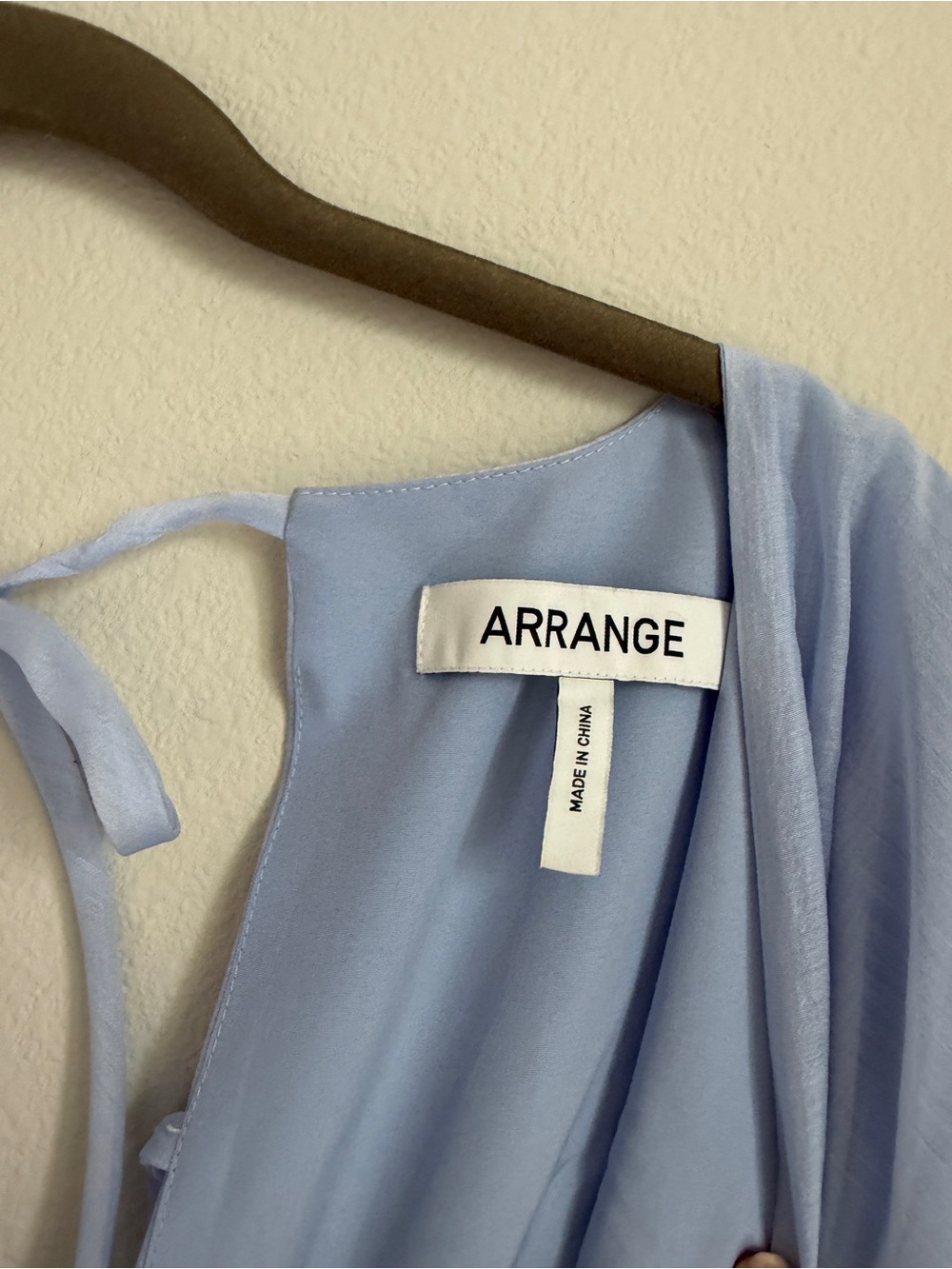 Light Blue V-Neck Midi Dress - Women - Picture 3 of 4